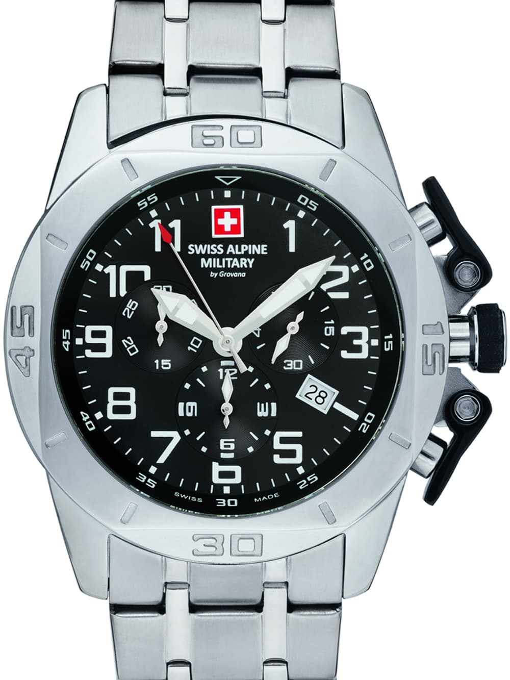 Swiss Alpine Military 7063.9137 Chronograph Herrenuhr 45mm 10ATM