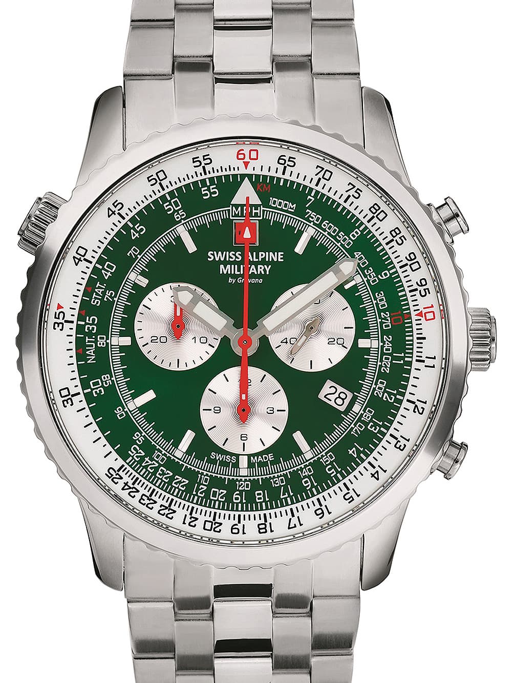 Swiss Alpine Military 7078.9134 Chronograph Herrenuhr 45mm 10ATM