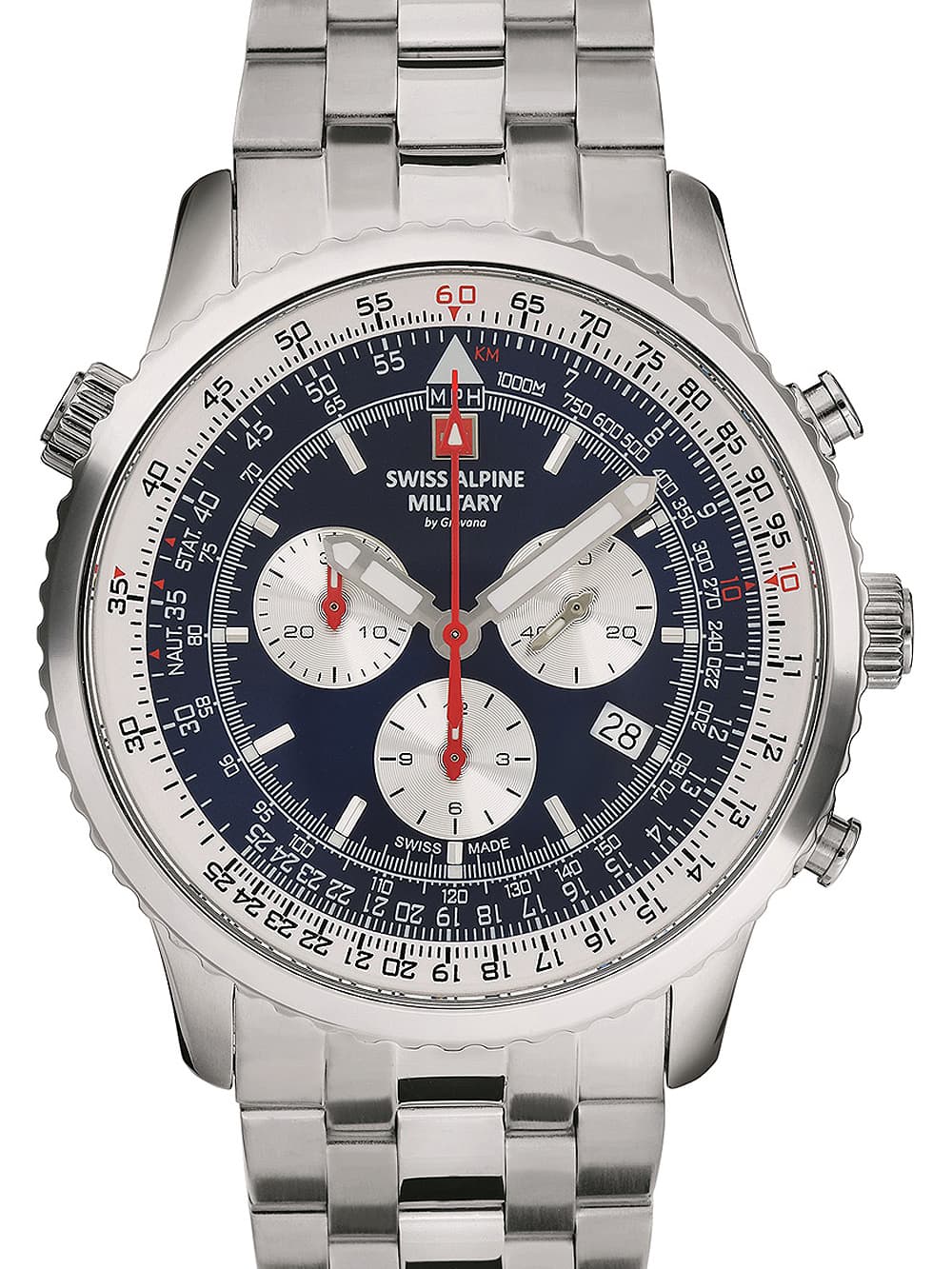 Swiss Alpine Military 7078.9135 Chronograph Herrenuhr 45mm 10ATM
