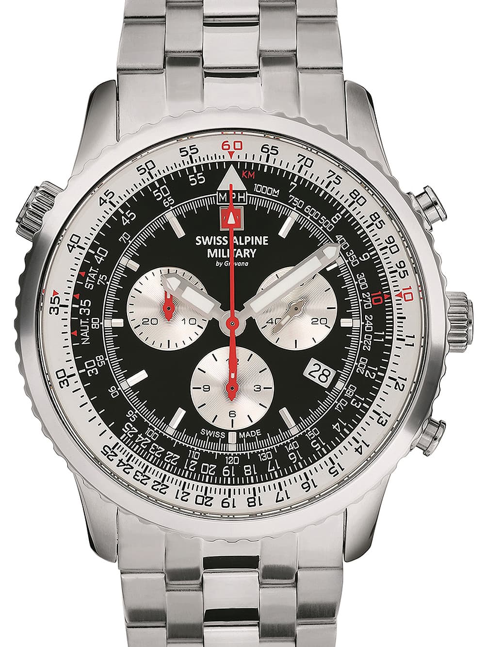 Swiss Alpine Military 7078.9137 Chronograph Herrenuhr 45mm 10ATM