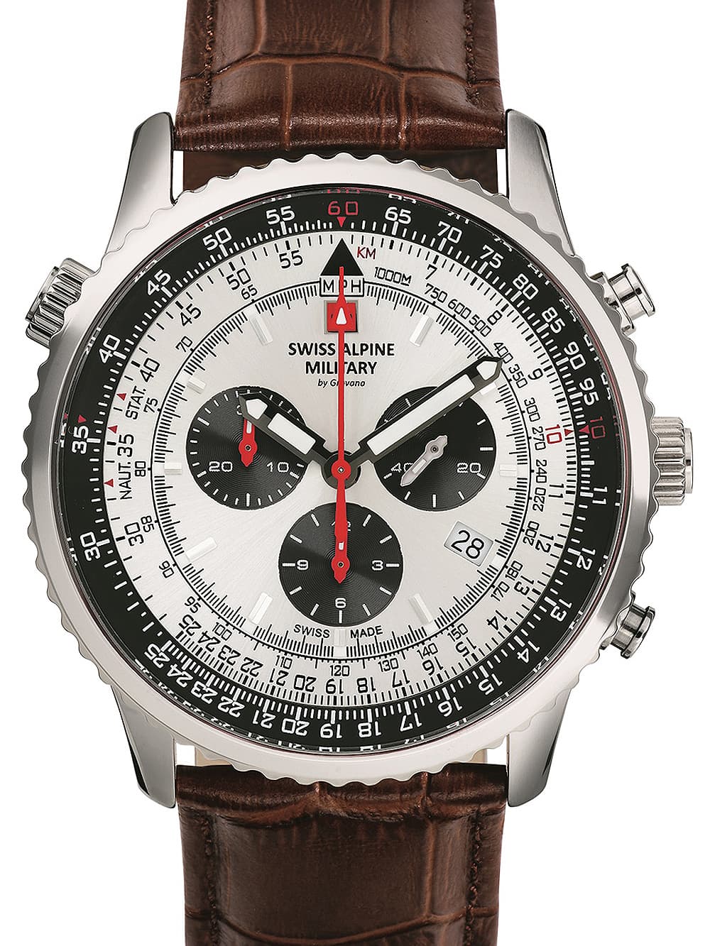 Swiss Alpine Military 7078.9532 Chronograph Herrenuhr 45mm 10ATM