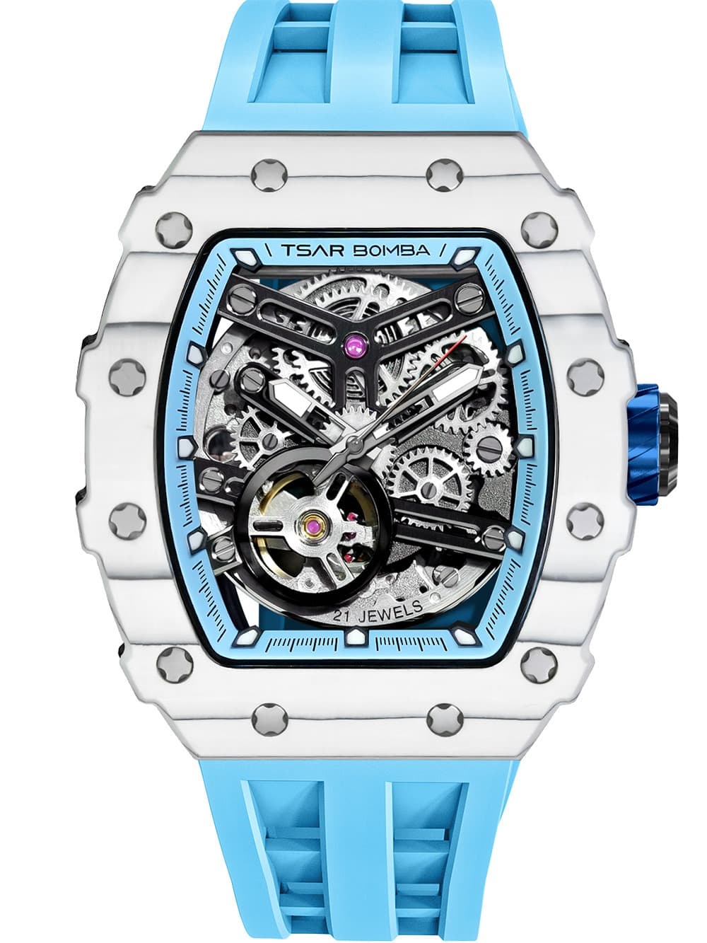 Tsar Bomba TB8208C-06 Herrenuhr Elemental Keramik Automatik 44mm 5ATM