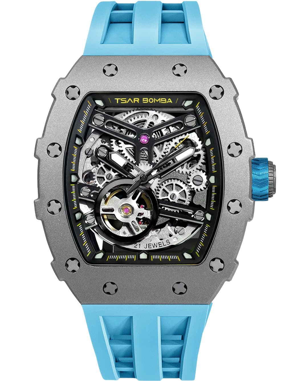 Tsar Bomba TB8208T-03 Herrenuhr Elemental Titanium Automatik 44mm 5ATM