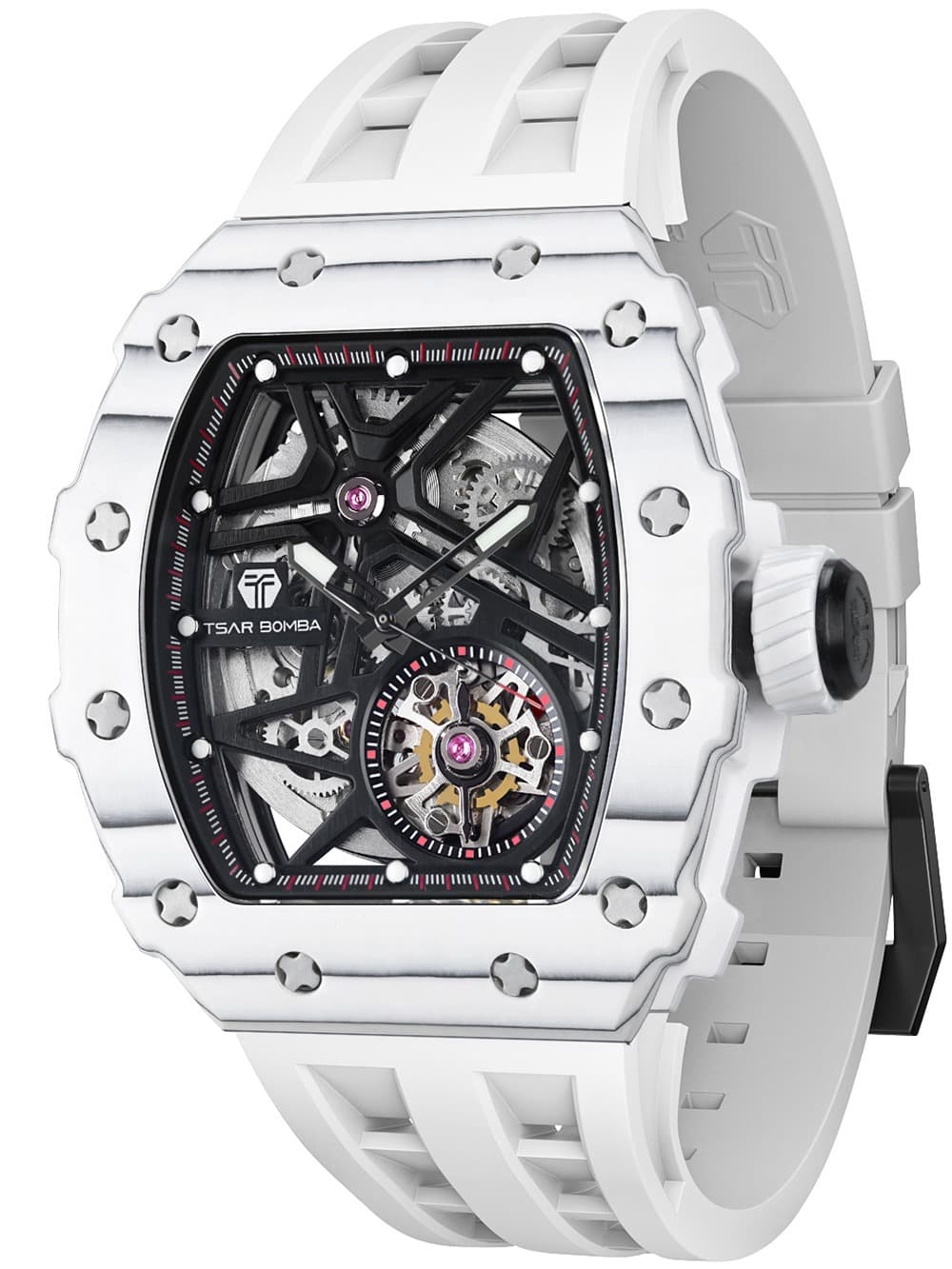 Tsar Bomba TB8209CF-05 Herrenuhr Elemental Karbonfaser Automatik 44mm 5ATM