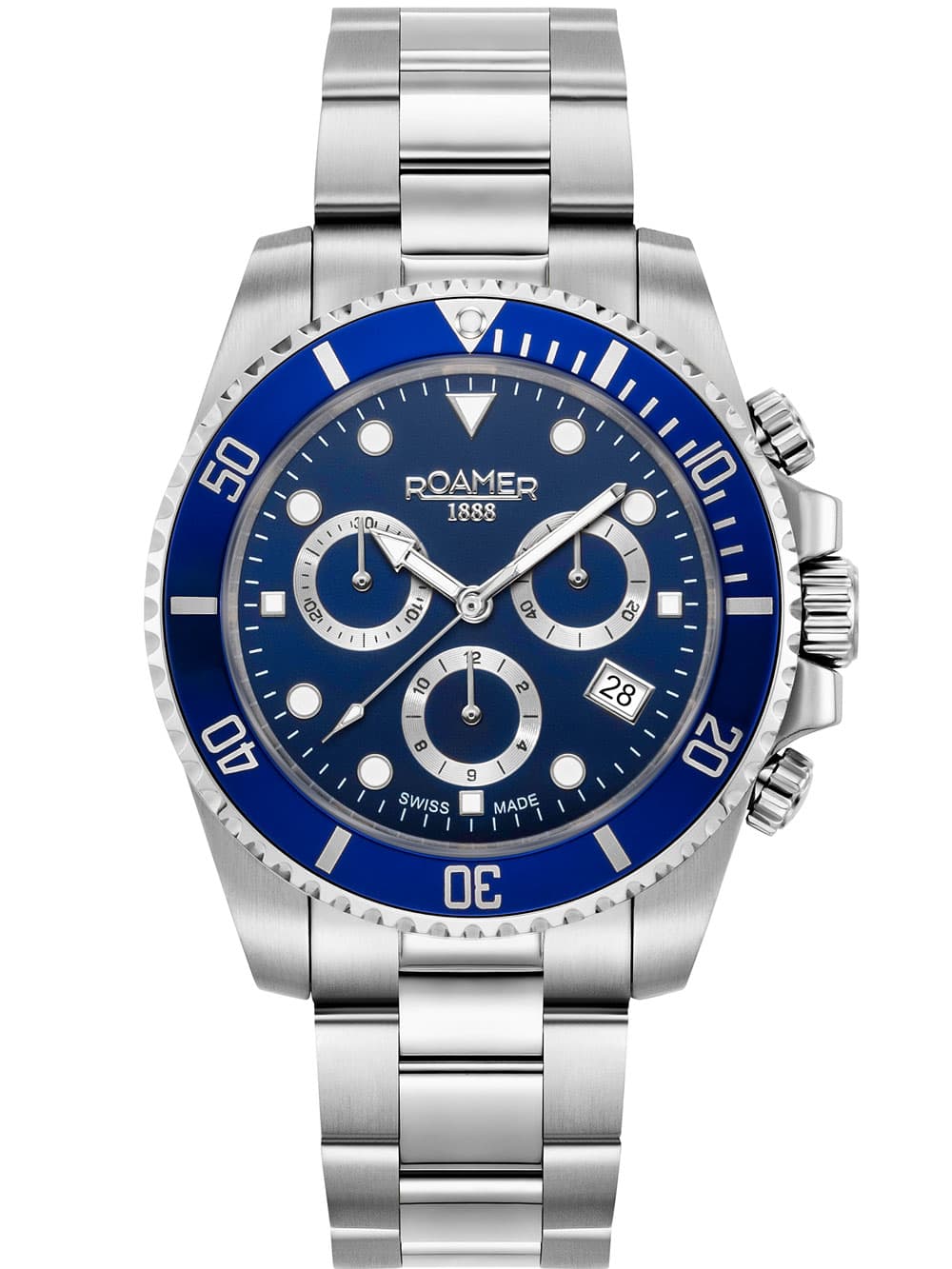 Roamer 851837 41 45 20 Herrenuhr Deep Sea 100 Chronograph 42mm 10ATM