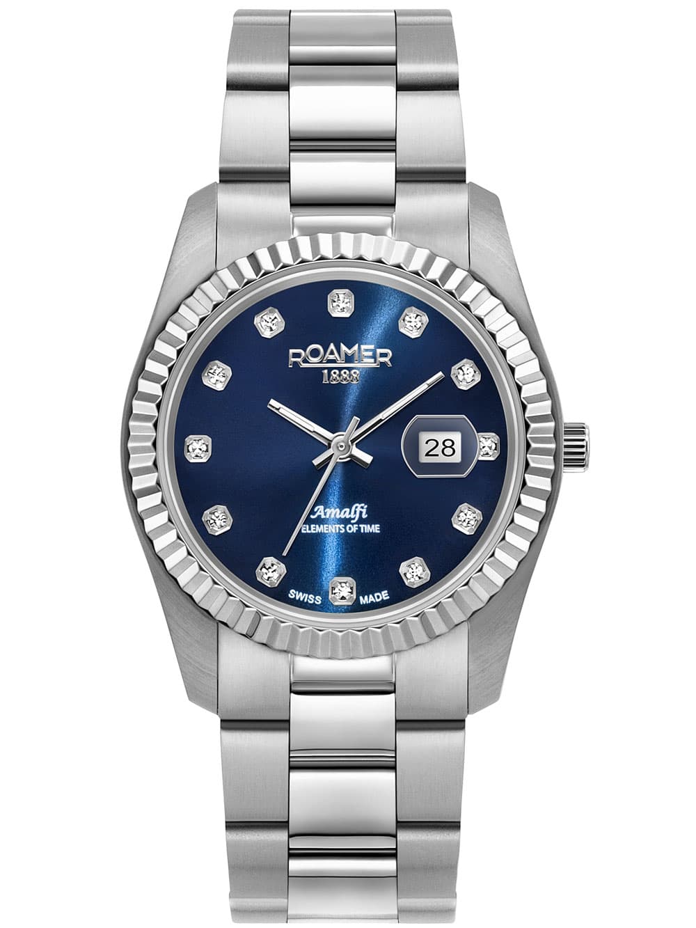 Roamer 852844 41 49 20 Damenuhr Amalfi 34mm 10ATM