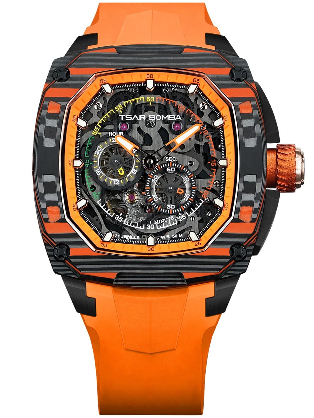 Tsar Bomba TB8601-03 Herrenuhr Dark Matter Interchangeable Automatik 46mm 5ATM