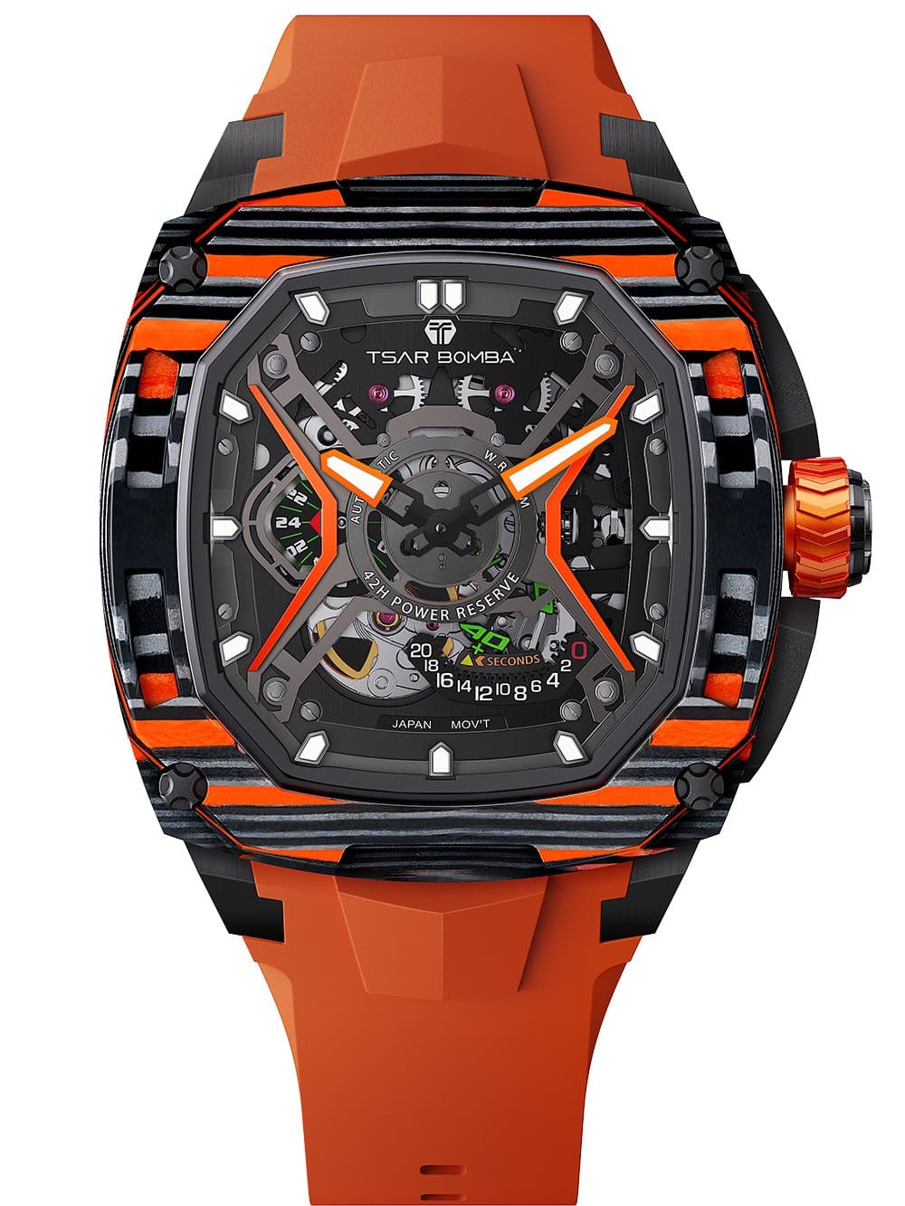 Tsar Bomba TB8605A-03 Herrenuhr Dark Matter Automatik 46mm 5ATM