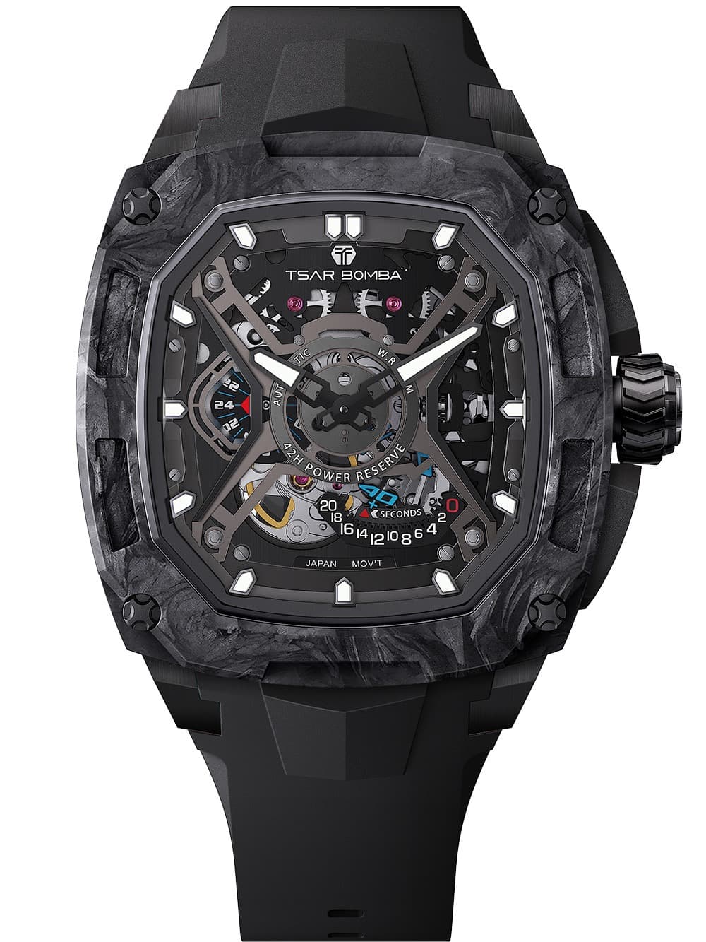 Tsar Bomba TB8605A-04 Herrenuhr Dark Matter Automatik 46mm 5ATM
