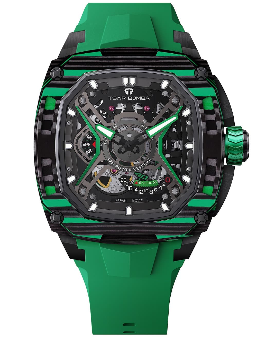 Tsar Bomba TB8605A-05 Herrenuhr Dark Matter Automatik 46mm 5ATM