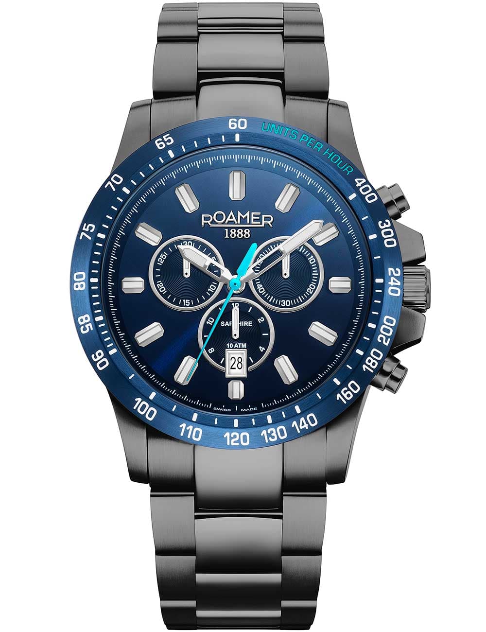 Roamer 861837 44 45 20 Herrenuhr Rimini Chronograph 45mm 10ATM
