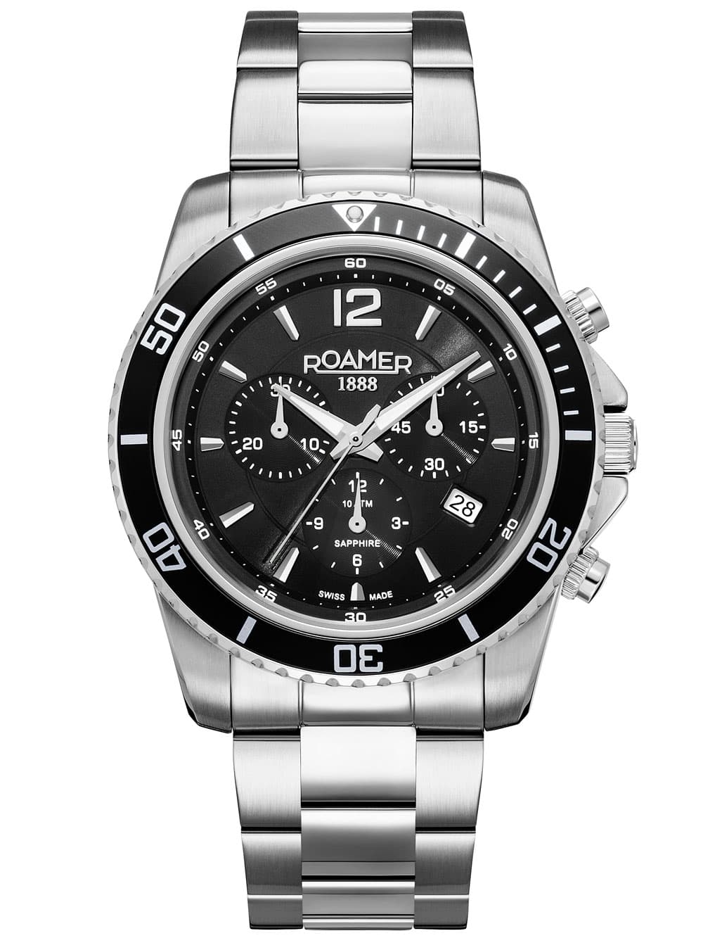Roamer 862837 41 55 20 Herrenuhr Nautic Chrono 100 Chronograph 43mm 10ATM
