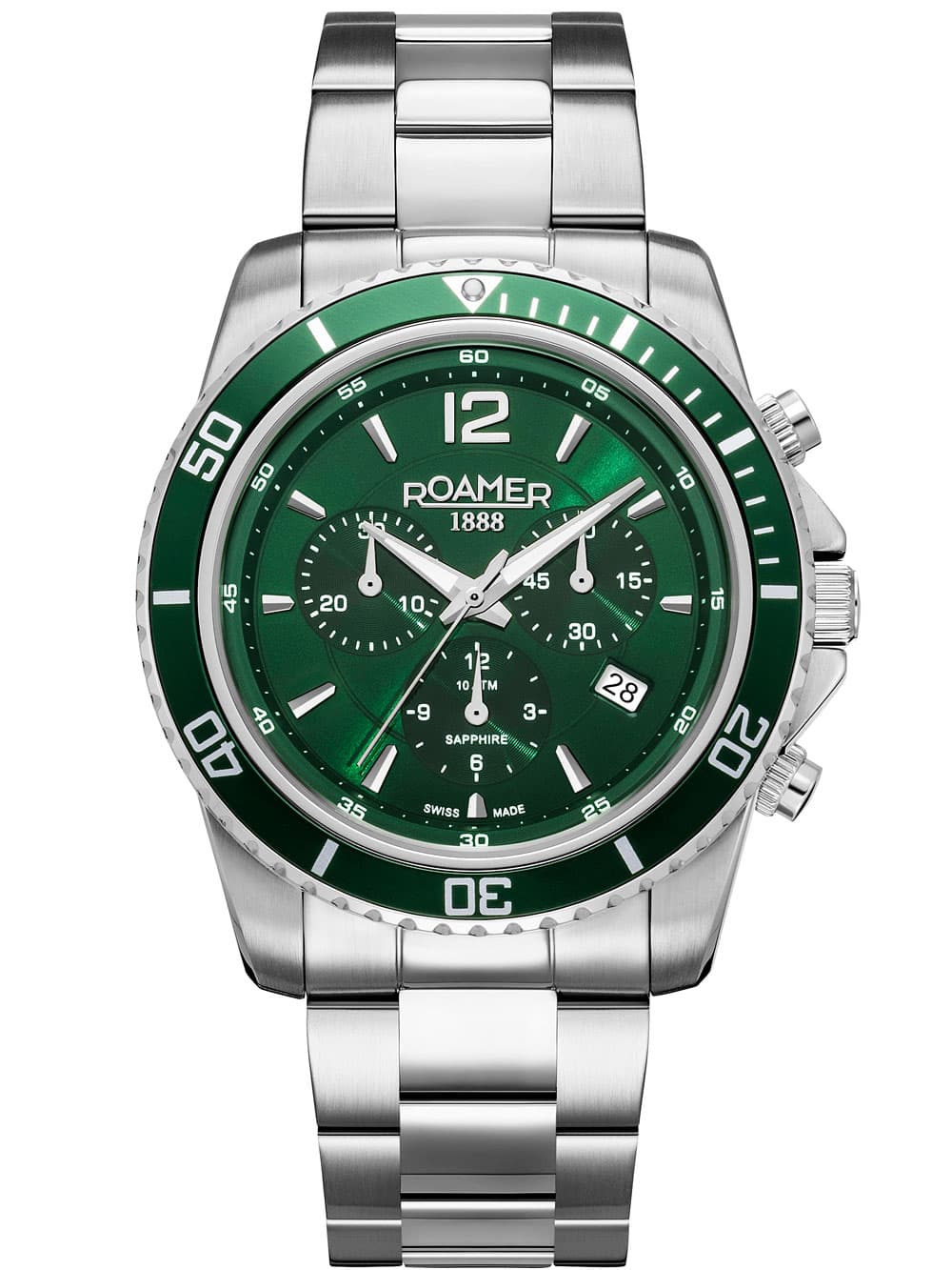 Roamer 862837 41 75 20 Herrenuhr Nautic Chrono 100 Chronograph 43mm 10ATM