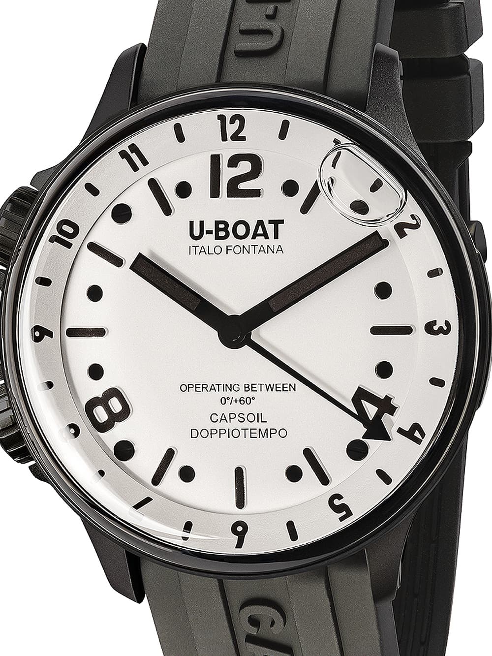U-Boat 8889 Capsoil Doppiotempo DLC GMT Herrenuhr 45mm 10ATM