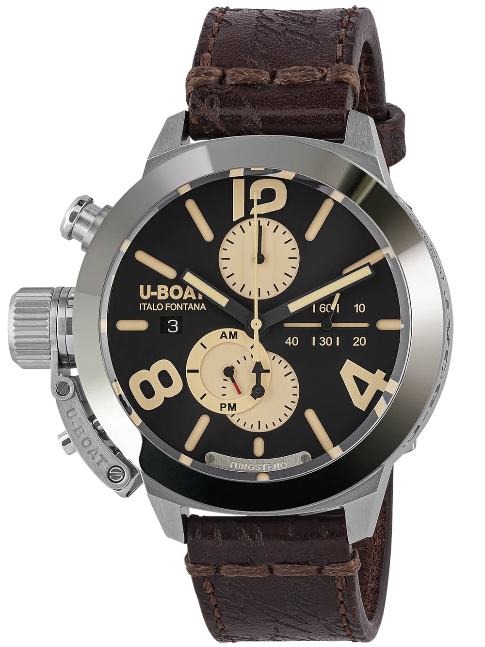 U-Boat 9567/A Classico 45 mm Tungsteno CAS 1 Herrenuhr 10ATM
