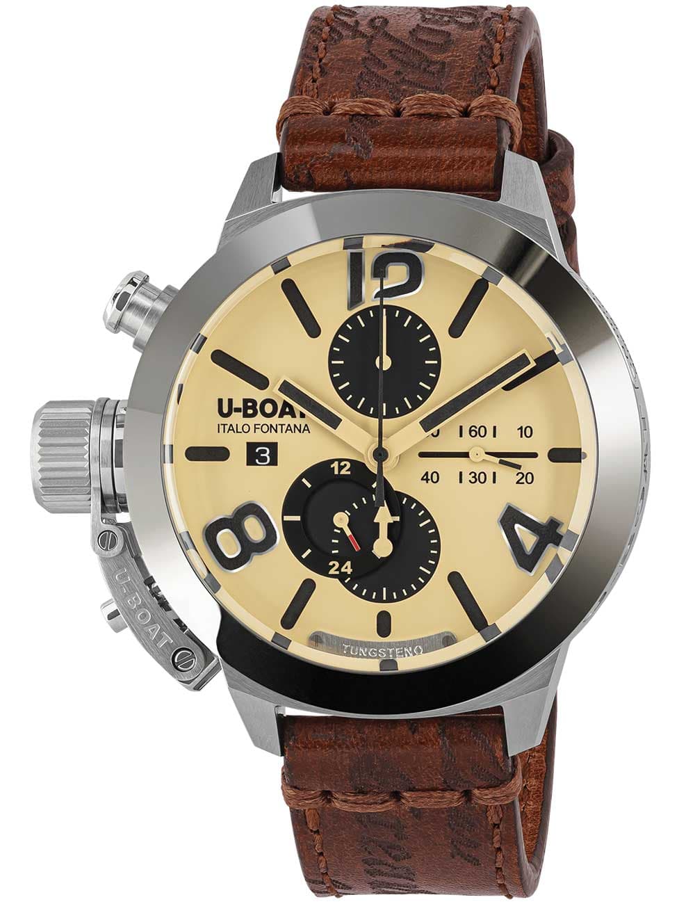 U-Boat 9568/A Classico 45 mm Tungsteno CAS 2 Herrenuhr 10ATM