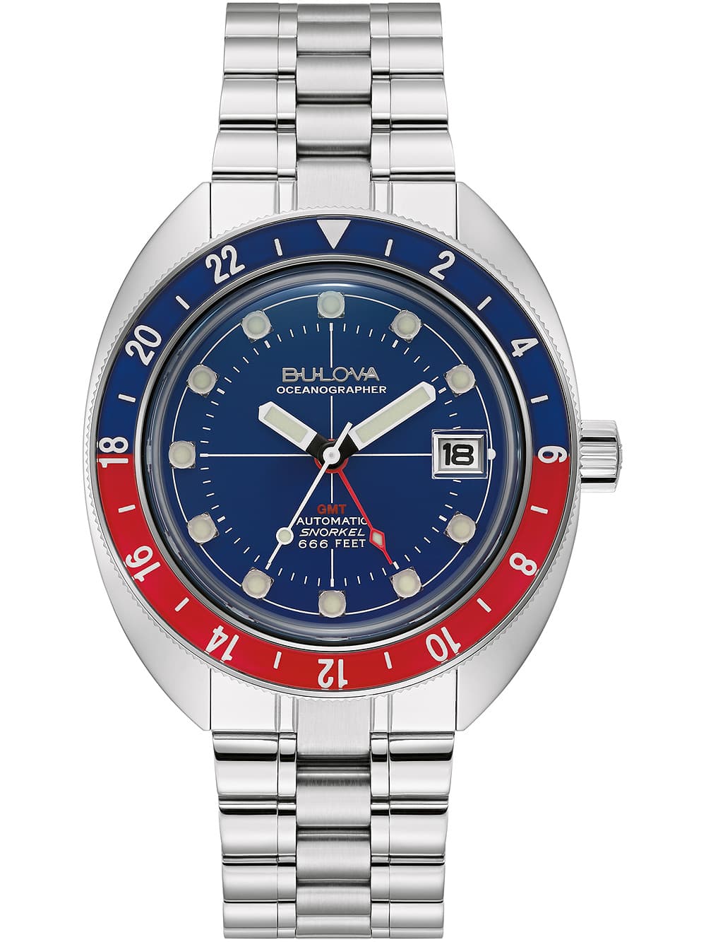 Bulova 96B405 Oceanographer Automatik Herrenuhr 41mm 20ATM