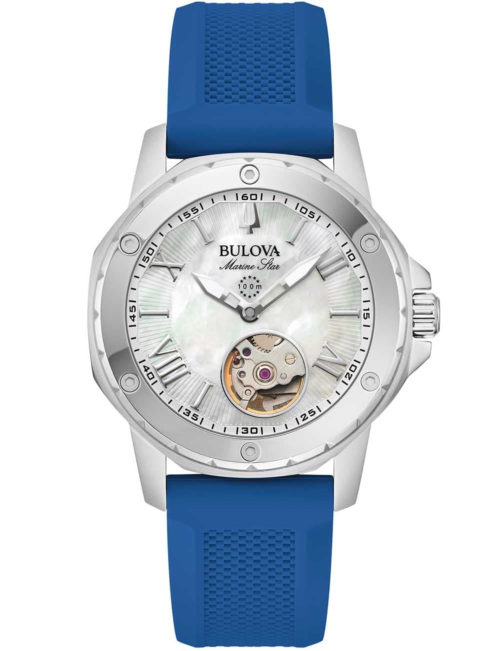 Bulova 96L324 Damenuhr Marine Star Automatik 35mm 10ATM