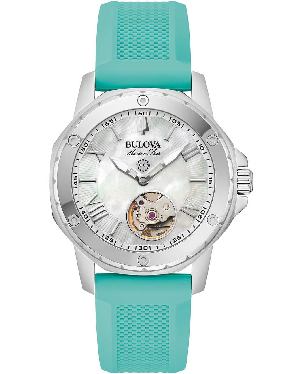 Bulova 96L325 Damenuhr Marine Star Automatik 35mm 10ATM