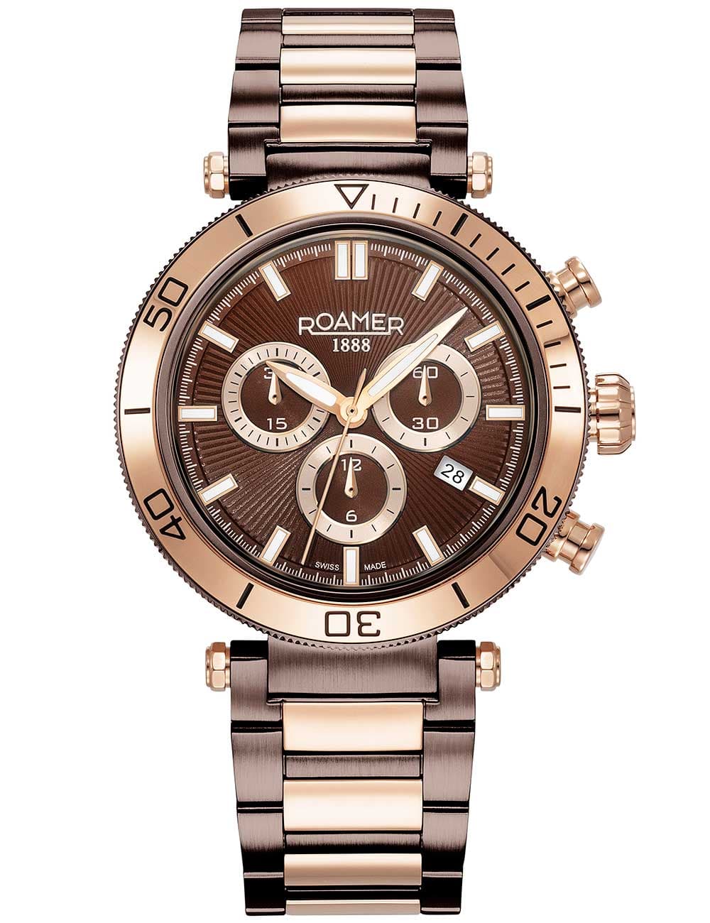 Roamer 994837 47 65 20 Herrenuhr Toscana Chronograph 43mm 5ATM