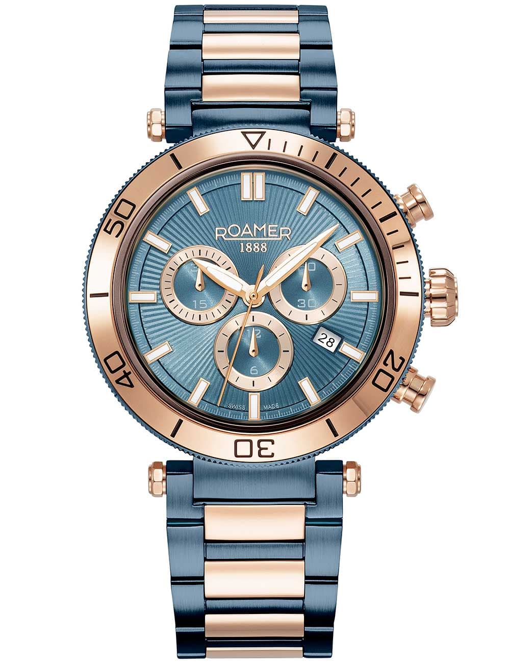 Roamer 994837 49 45 20 Herrenuhr Toscana Chronograph 43mm 5ATM