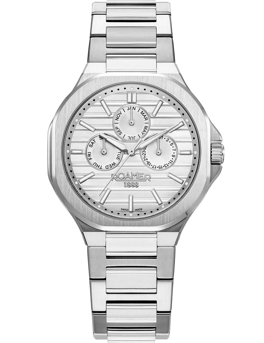 Roamer 995989 41 25 20 Herrenuhr Spirit of Time Vollkalender 42mm 3ATM