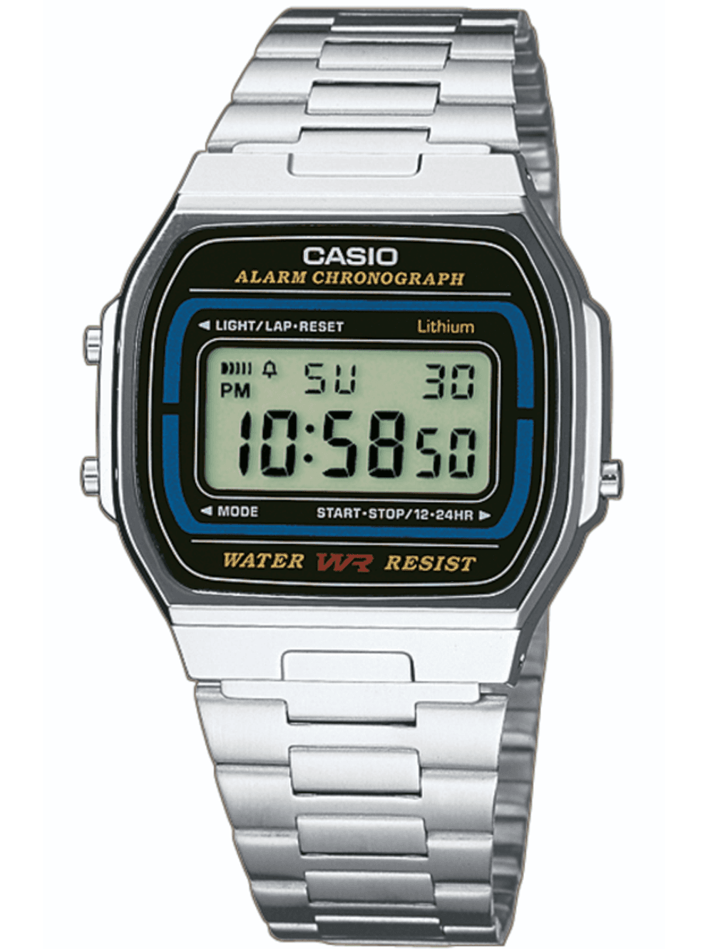 CASIO A164WA-1VES Collection Herrenuhr 35mm 3ATM