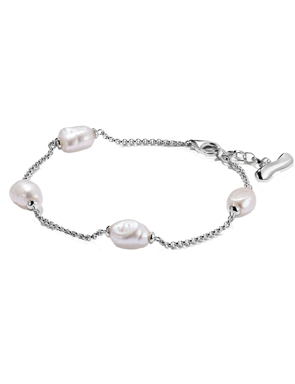 Thomas Sabo A2189-082-14-L19V Armband mit Perlen Natural Beauty Silber