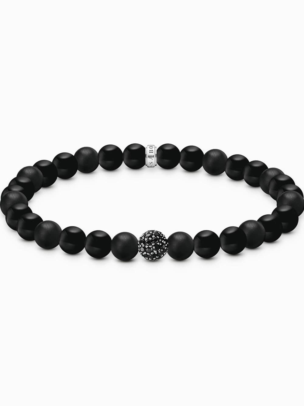 Thomas Sabo A2194-705-11-L21 Unisex Armband Obsidian schwarz