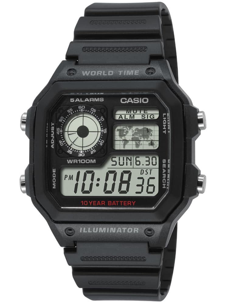 CASIO AE-1200WH-1AVEF Collection 10ATM Herrenuhr 42mm