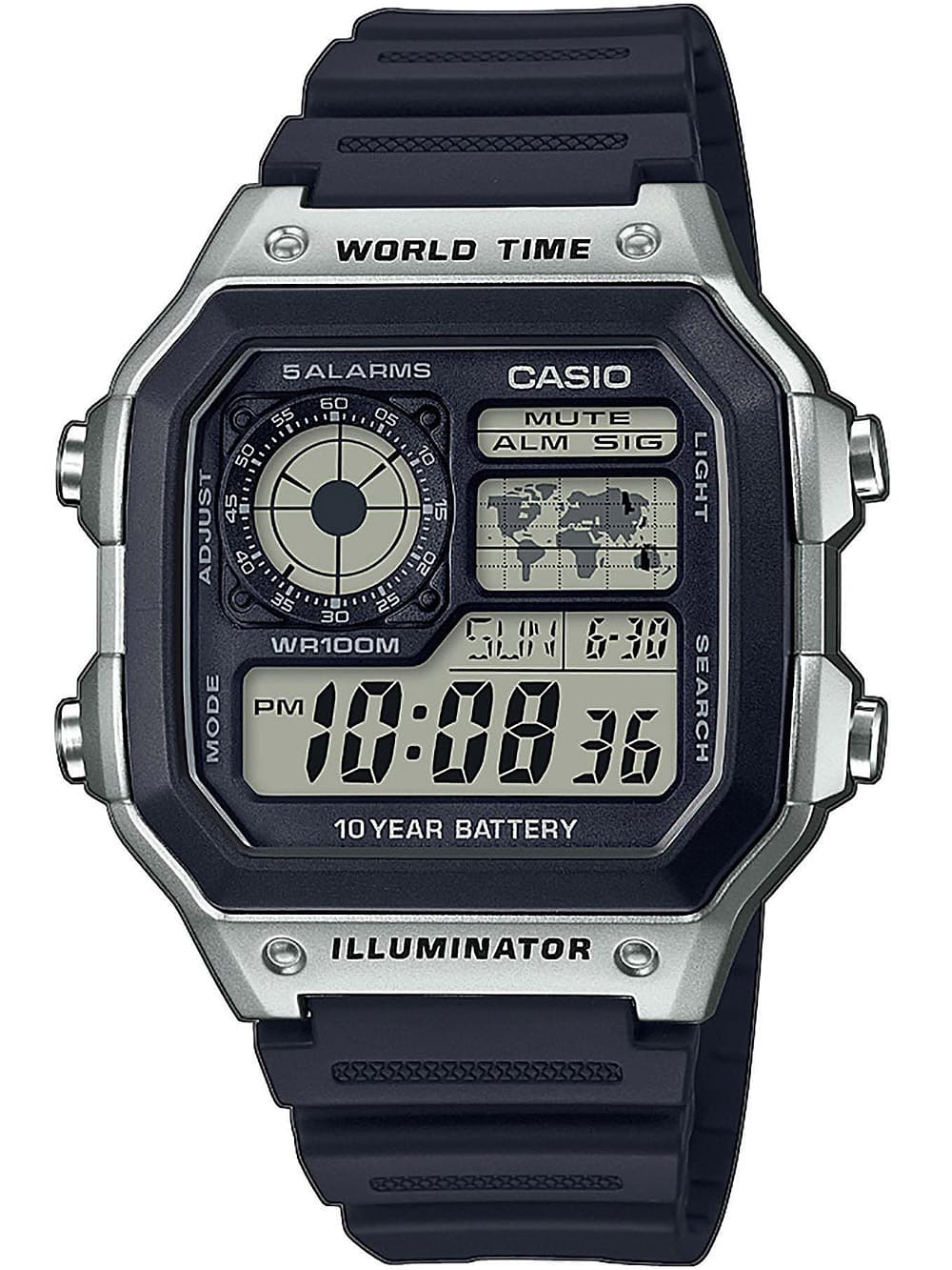 Casio AE-1200WH-1CVEF Collection Herrenuhr 42mm 10ATM