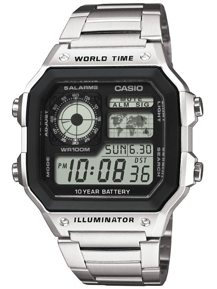 CASIO AE-1200WHD-1AVEF Collection 10ATM Herrenuhr 42mm