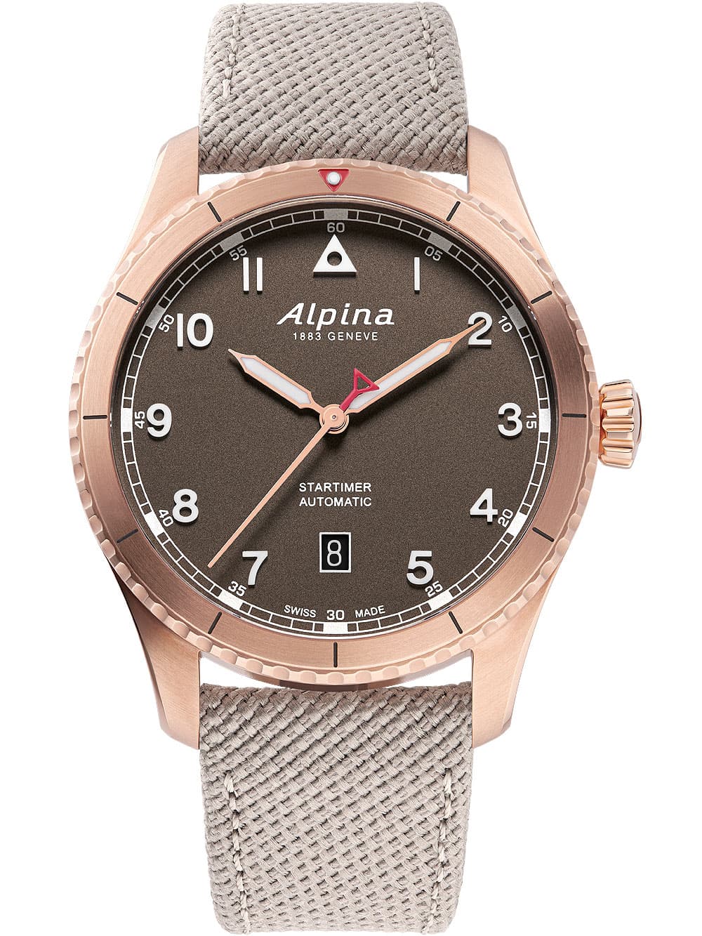 Alpina AL-525BR4S24 Startimer Pilot Automatik Herrenuhr 41mm