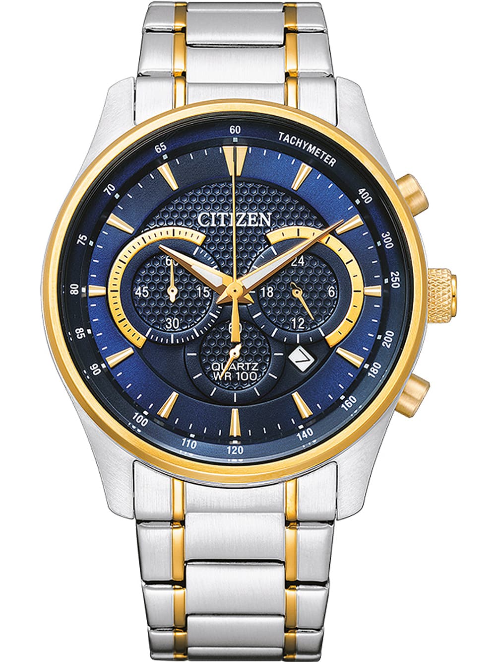 Citizen AN8194-51L Quarz Chronograph Herrenuhr 42mm 10ATM