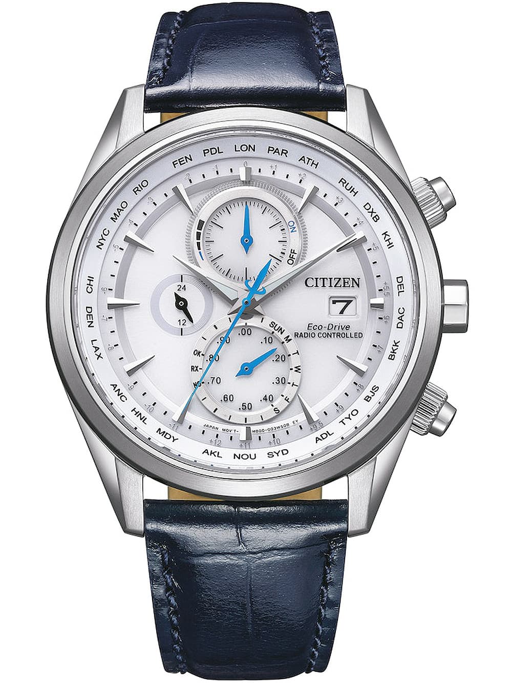 Citizen AT8260-18A Eco-Drive Chronograph Herrenuhr Funkuhr 43mm 10ATM