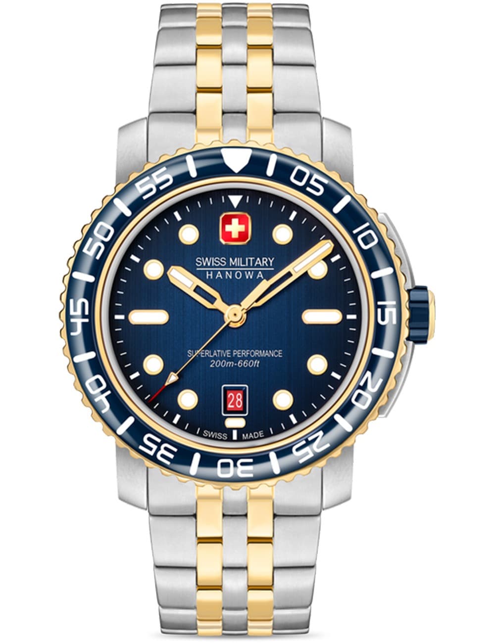 Swiss Military Hanowa SMWGH0001760 Herrenuhr Black Marlin 44mm 20ATM