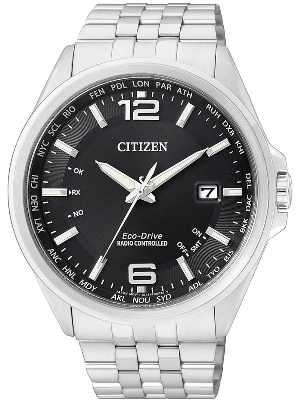 Citizen Eco-Drive Elegant CB0010-88E 4-Zonen Funkuhr Herrenuhr 43mm 100M