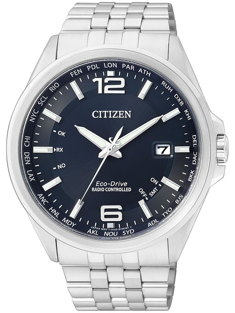 Citizen CB0010-88L Eco-Drive Elegant Funkuhr Herrenuhr 43mm 10ATM