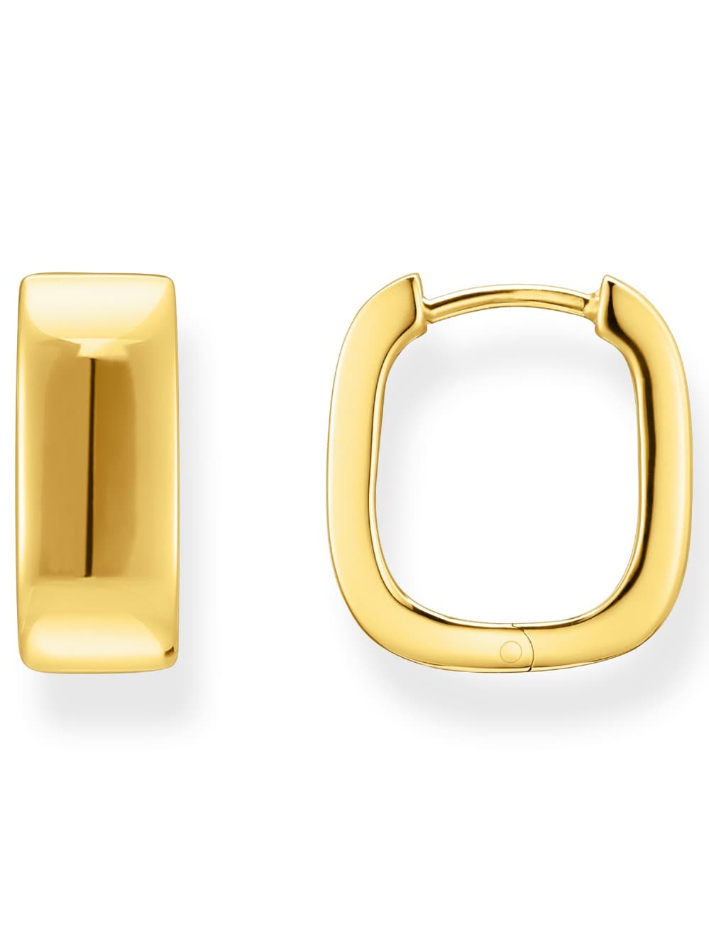 Thomas Sabo CR744-413-39 Bold - Vergoldete Creolen in eckiger Form 16,5 mm Damen