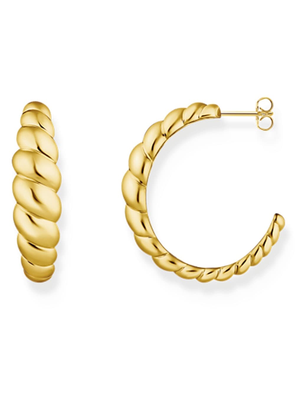 Thomas Sabo CR758-413-39 Creolen organische Formen vergoldet Damen