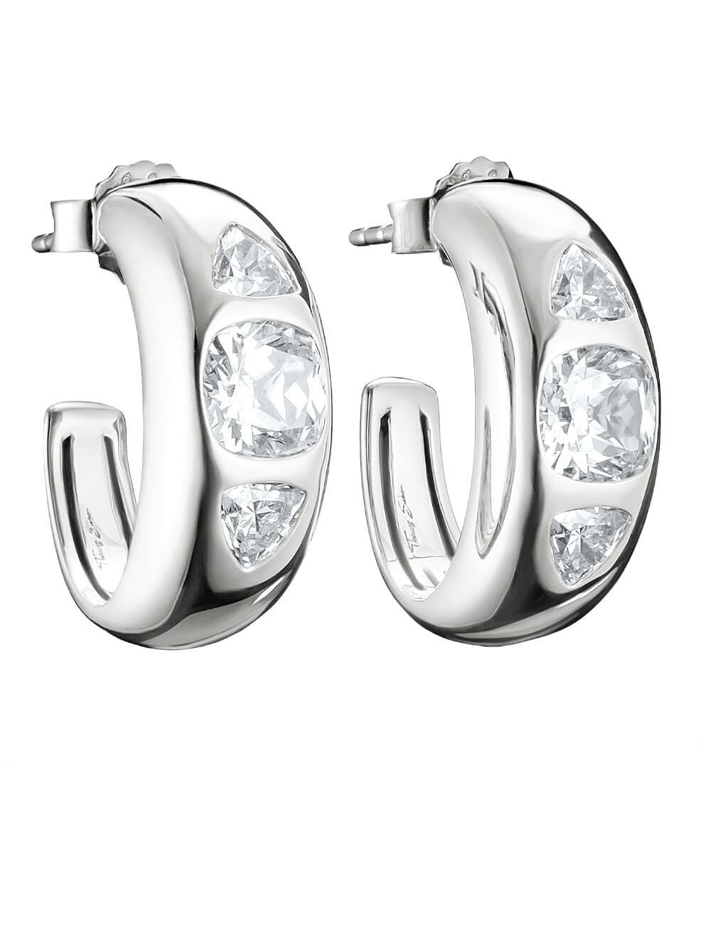 Thomas Sabo CR759-051-14 Creolen mit weißen Zirkonia Steine 20,0 mm Damen