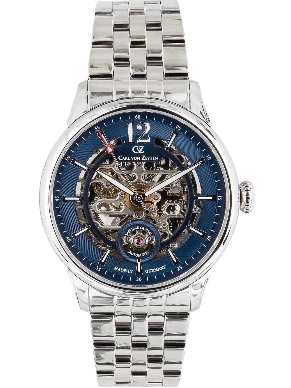 Carl von Zeyten CVZ0080BLMS Schramberg Automatik Herrenuhr 43mm 5ATM
