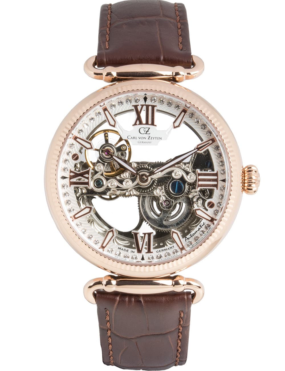 Carl von Zeyten CVZ0083RWHS Damenuhr Häusern Automatik Limited Edition 42mm 3ATM