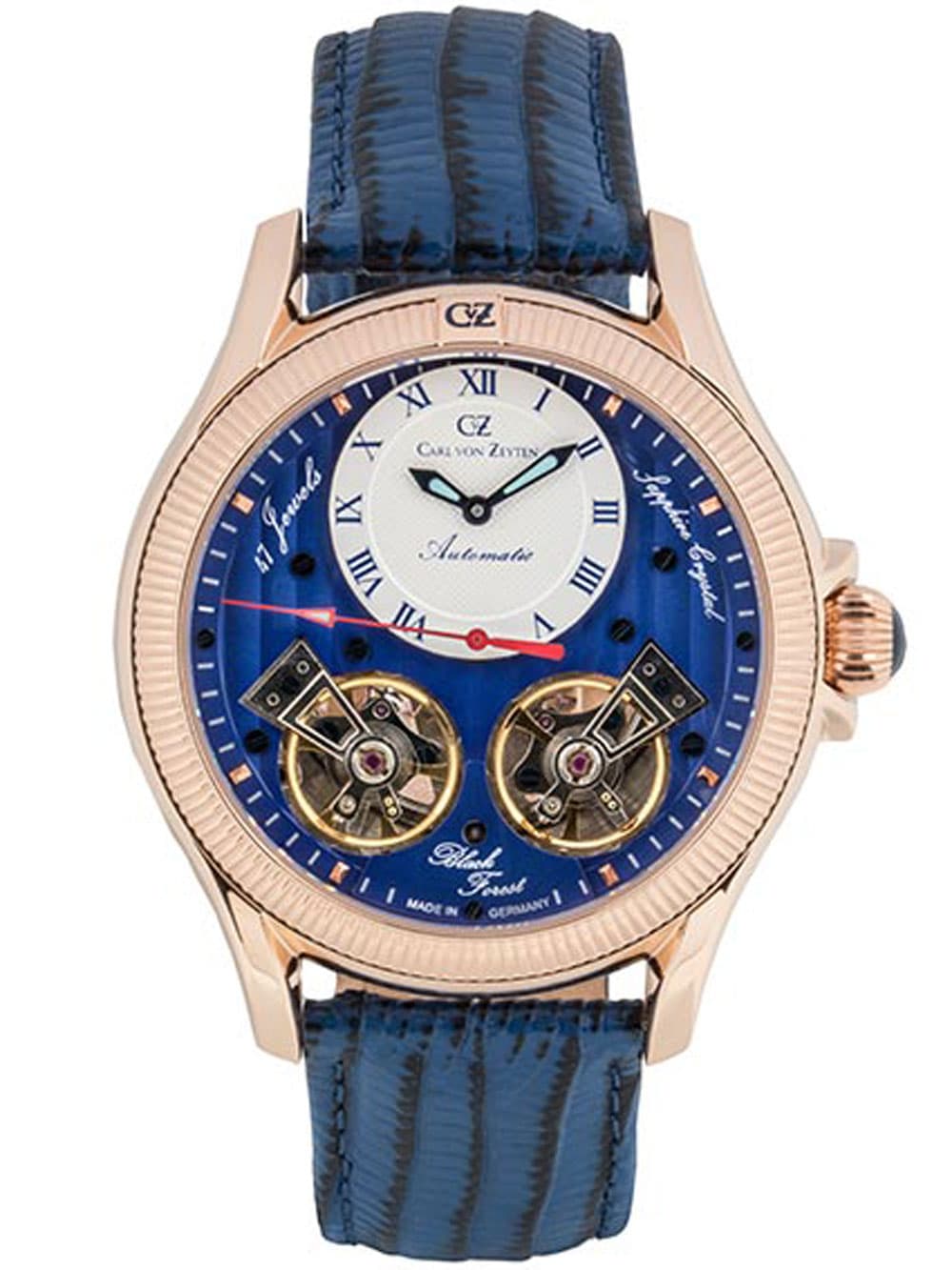 Carl von Zeyten CVZ0084RBLS Herrenuhr Waldhaus Automatik Limited 46mm 5ATM