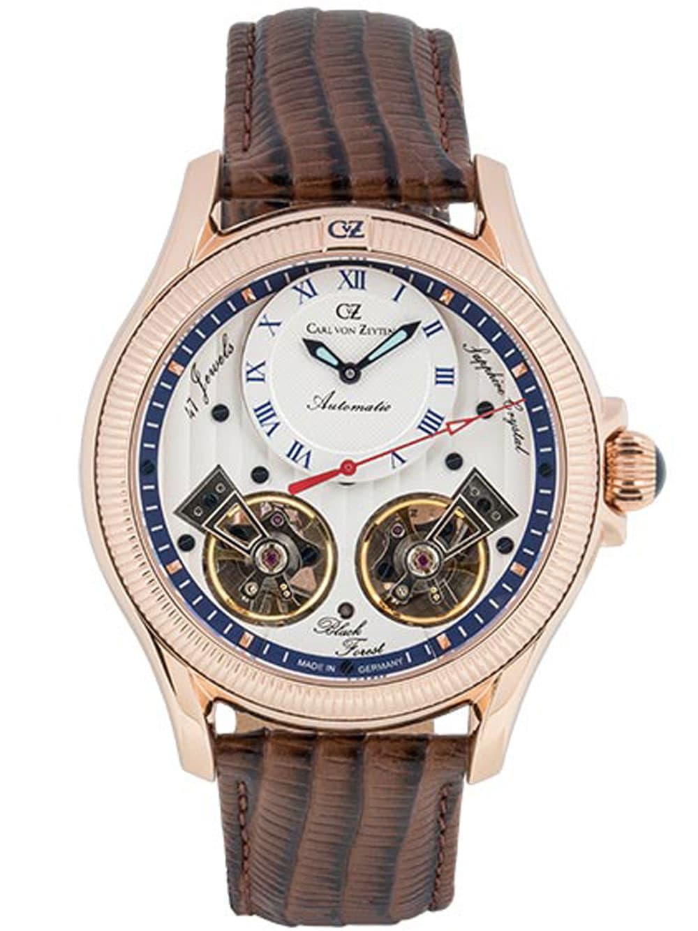 Carl von Zeyten CVZ0084RWHS Herrenuhr Waldhaus Automatik Limited 46mm 5ATM