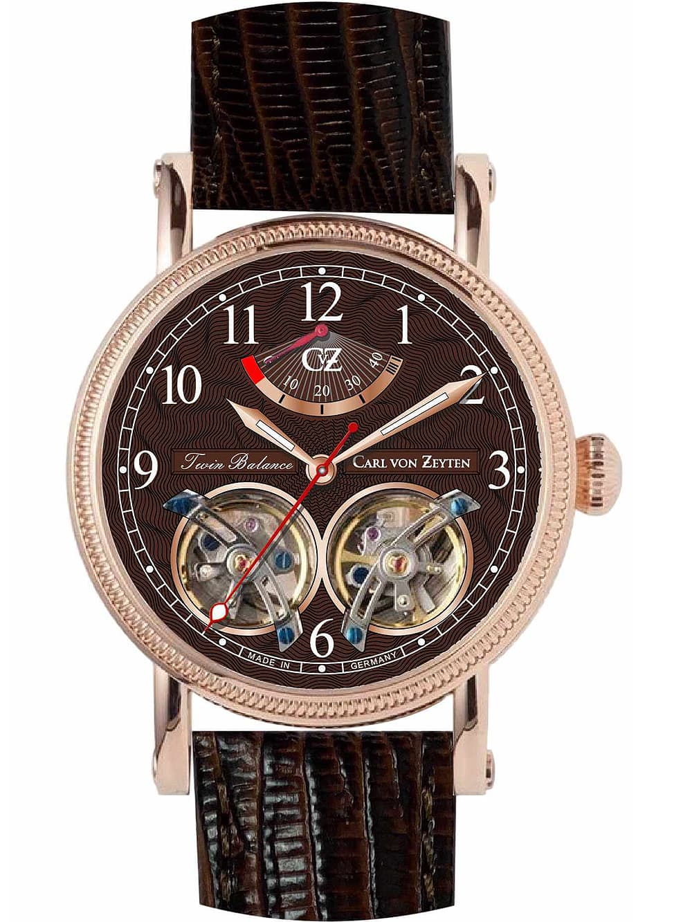 Carl von Zeyten CVZ0033RBR Bernau Automatik Herrenuhr 43mm 3ATM