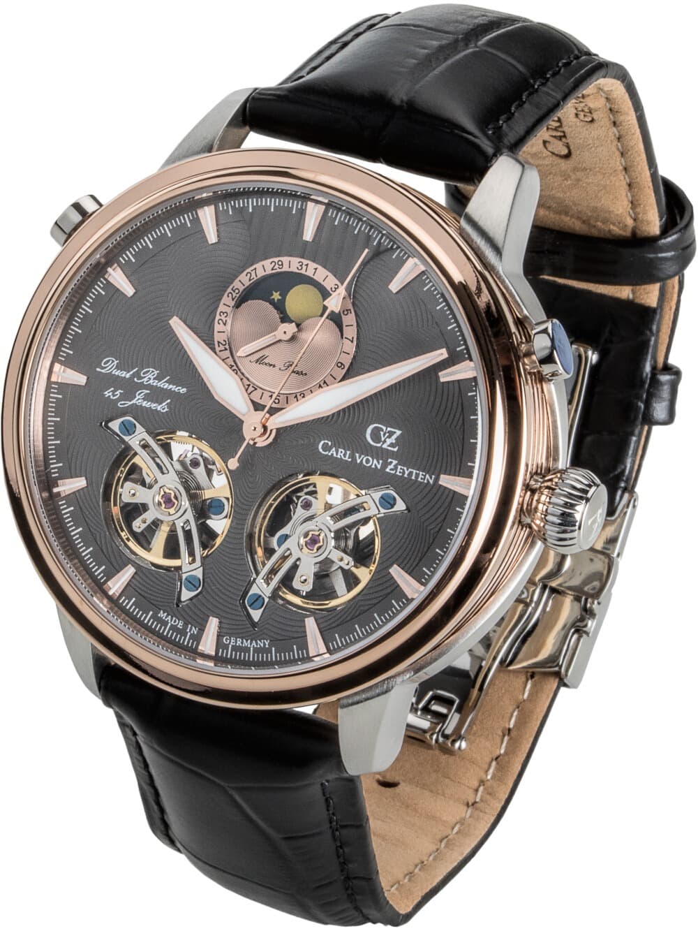 Carl von Zeyten CVZ0060RGU Herrenuhr Durbach Automatik Limited Edition 45mm 3ATM