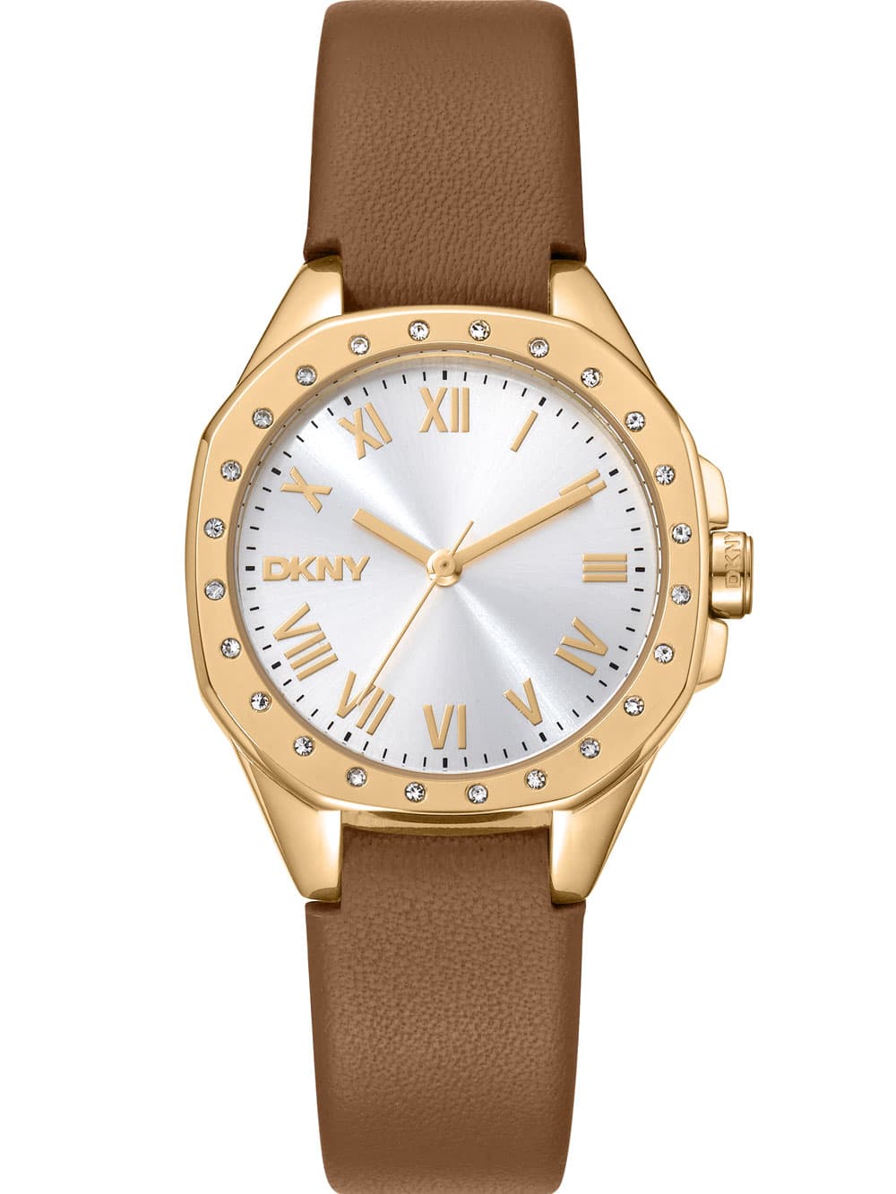 DKNY DK1L013L0025 Damenuhr Brooklyn Mini Light Brown 30mm 5ATM