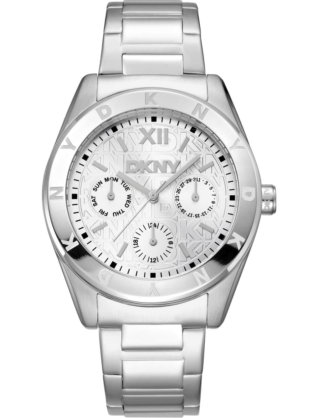 DKNY DK1L015M0025 Damenuhr Chambers Multi Sport Silver 36mm 5ATM