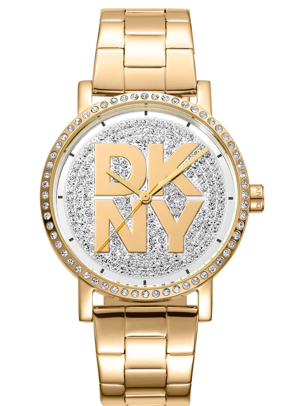 DKNY DK1L035M0215 Damenuhr Soho Logo Gold 36mm 5ATM